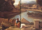 Nicolas Poussin Landscape with Saint Matthew and the Angel (mk10) Spain oil painting reproduction